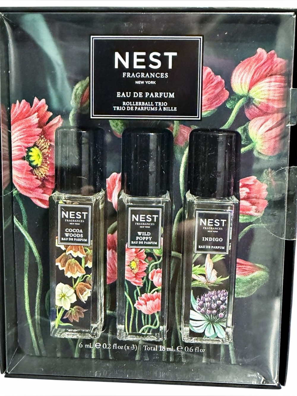 NEST Fragrances Eau de Parfum Rollerball Trio ~ 3 x 0.2 fl oz ~ New in Box